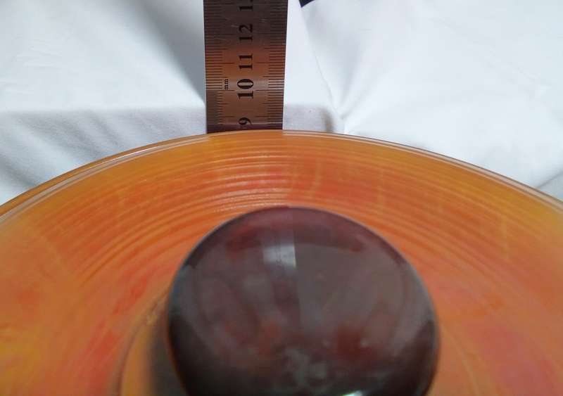 Stunning Vintage Arcopal Volcan Rustique glass Casserole