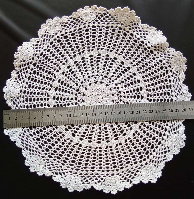 Lovely white vintage crocheted doily