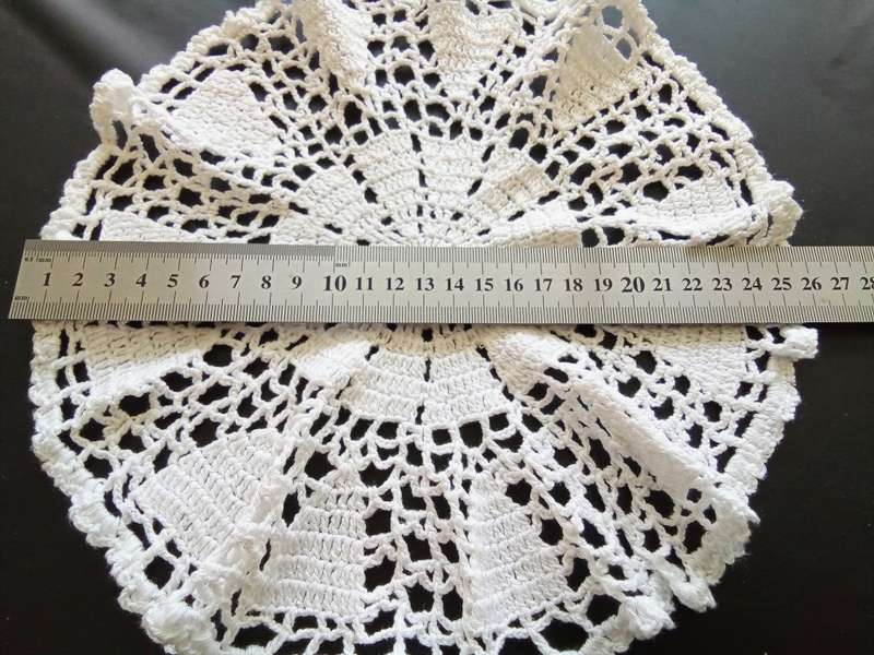 Beautiful white vintage crocheted doily