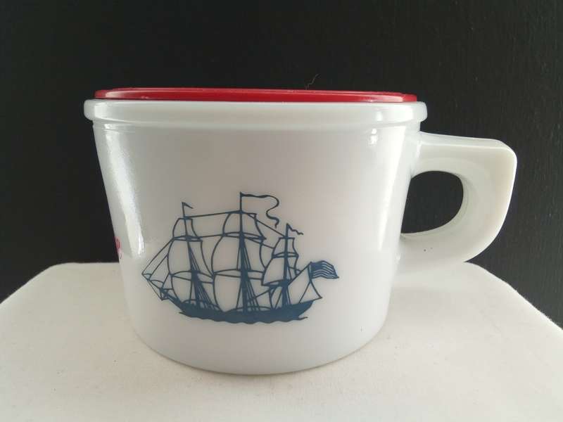 Vintage (Lidded) Old Spice Shaving Mug (Made in Belgium, Shulton)