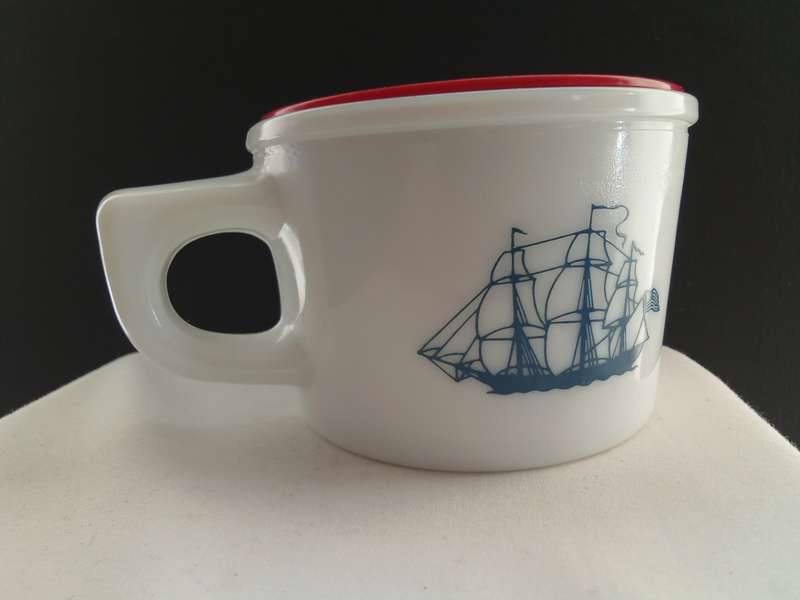 Vintage (Lidded) Old Spice Shaving Mug (Made in Belgium, Shulton)