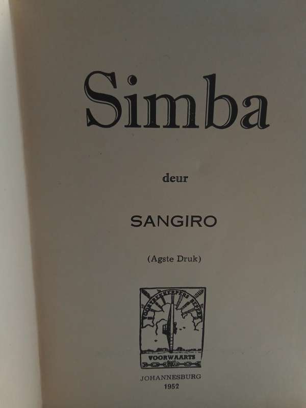 Simba  - Sangiro 1952, agste druk