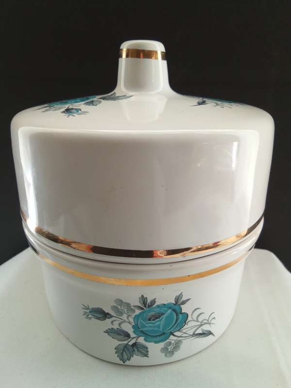 Gorgeous! Vintage Bell Ware - South African Porcelain - Lipstick holder