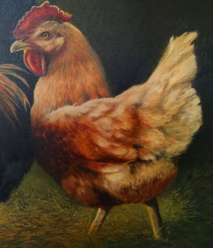 Handsome couple - Stunning original vibrant painting - by Erica Attridge
