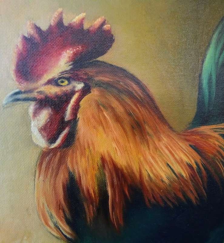 Handsome couple - Stunning original vibrant painting - by Erica Attridge
