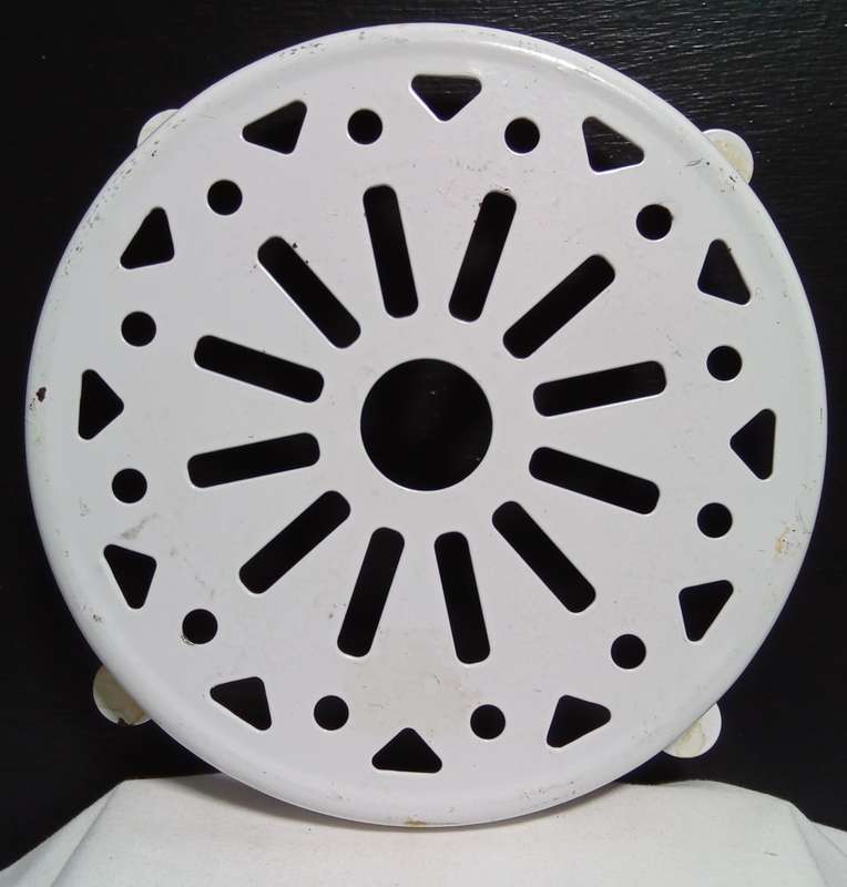 Vintage enamel metal trivet