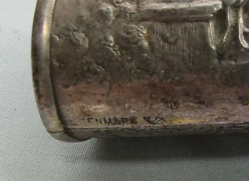Antique Hans Jensen Denmark Silver Hinged Clasp Box c. 1900
