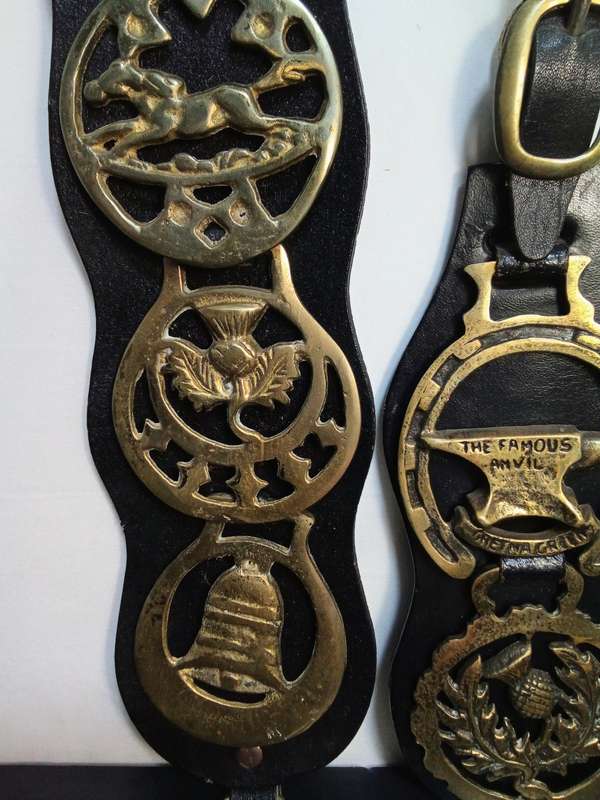 Vintage horse brasses