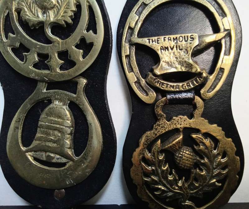 Vintage horse brasses