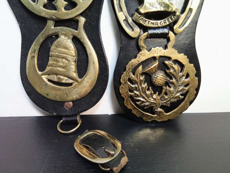 Vintage horse brasses