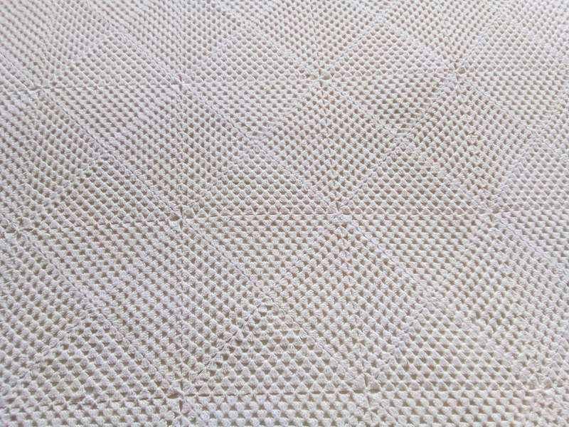 Gorgeous white hand crocheted cotton chenille blanket/throw