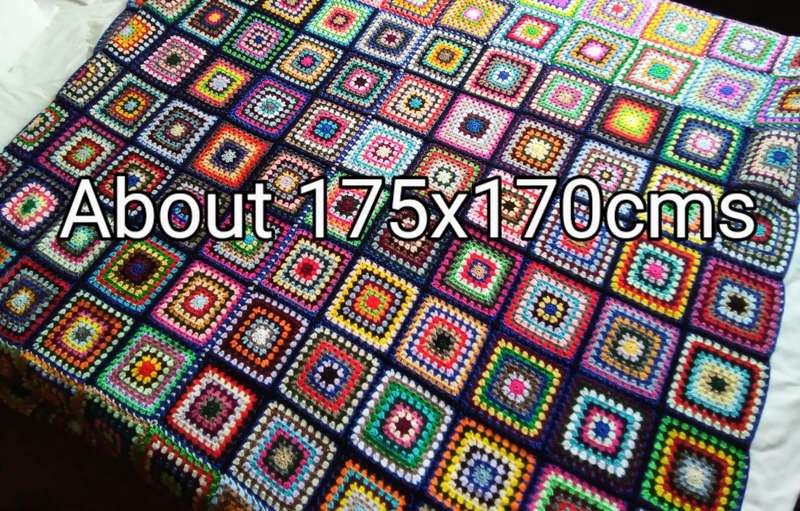 My absolute favourite! Stunning vintage hand crocheted blanket (About 170x175cms)