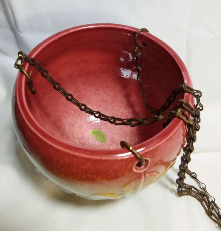 Stunning vintage ceramic hanging bowl in perfect condition