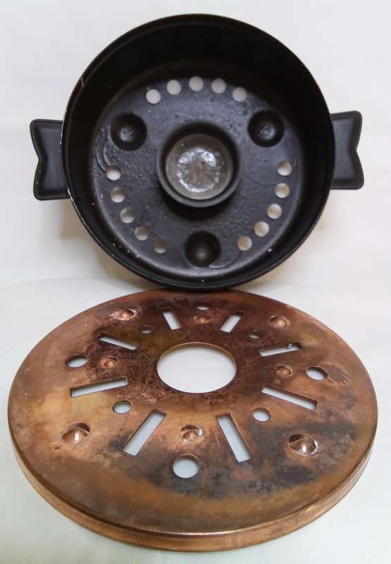 Vintage metal teapot warmer