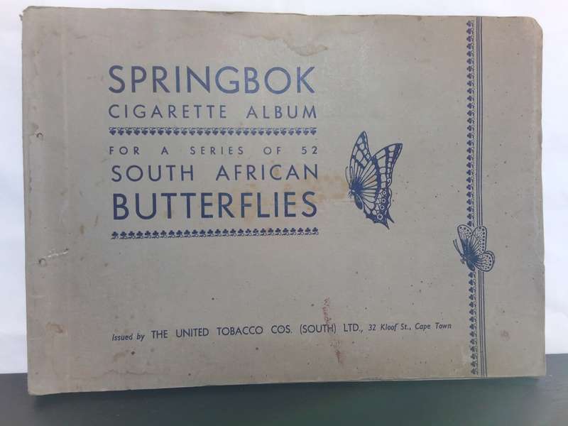 Springbok Cigarette Album of  52 South African Butterflies Album (1949)