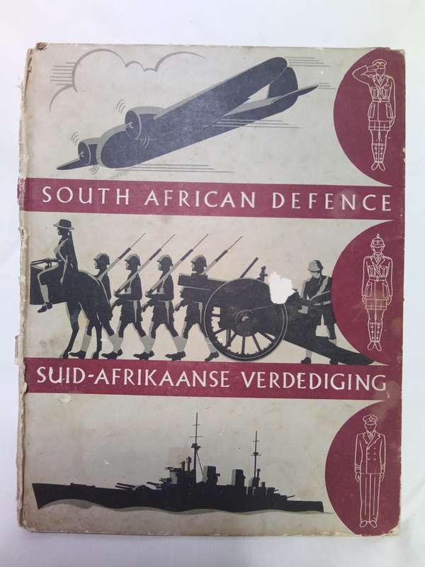 South African Defence Cigarette card collection book