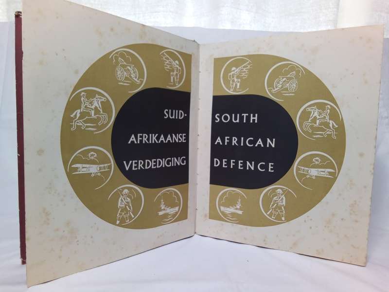 South African Defence Cigarette card collection book
