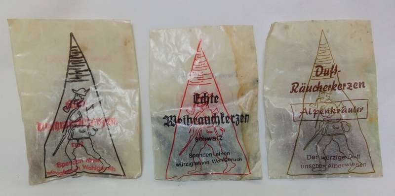 3 Packets Original Jager`s Incense - Made in Germany