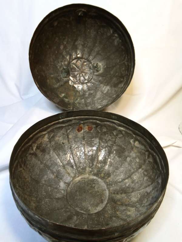 Stunning Antique copper Chapati box