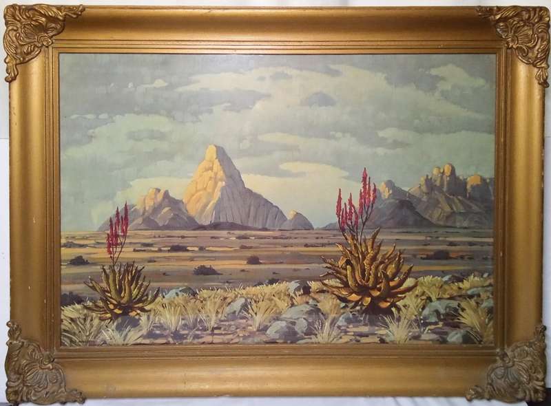 Stunning vintage high quality print in original frame by Nils Severin Andersen