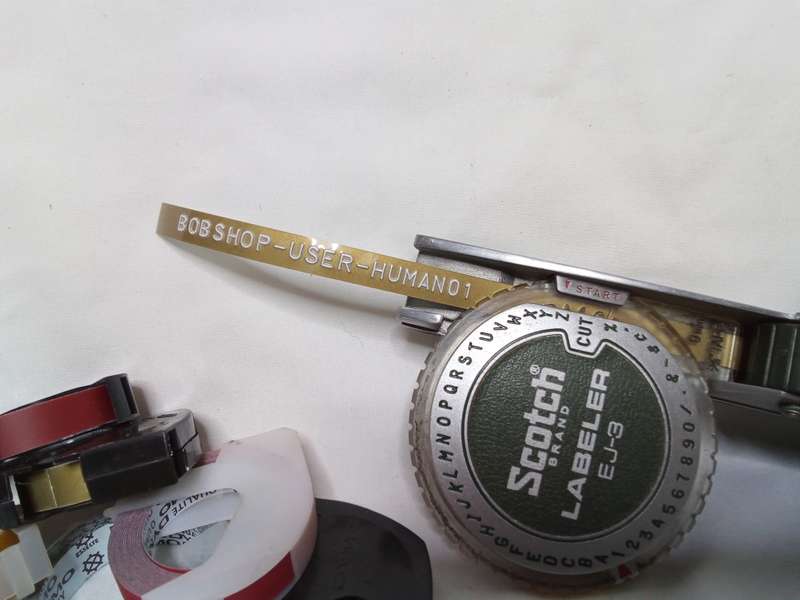 Vintage SCOTCH brand EJ-3 heavy duty Labeler Kit