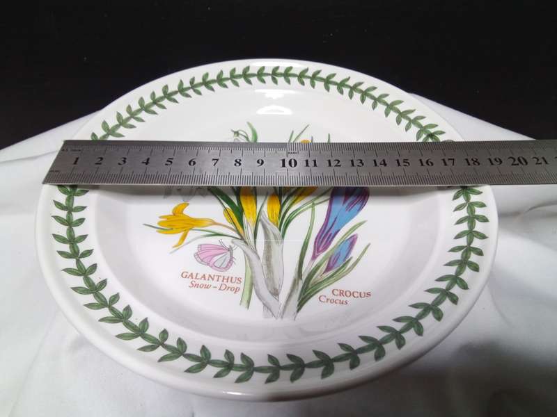 Portmeirion side plate - Crocus and Snow drops Botanical Garden Collection Made in Britain