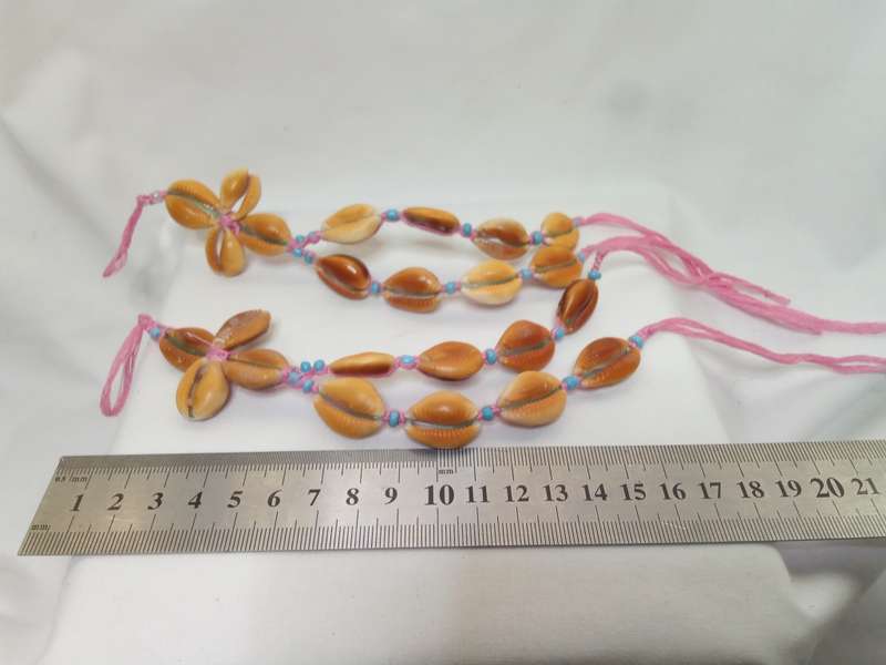 Two pretty vintage honey cowrie bracelets