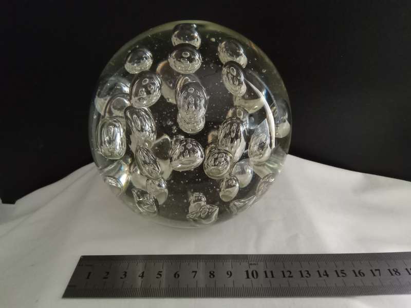 Stunning large vintage controlled bubble paper weight
