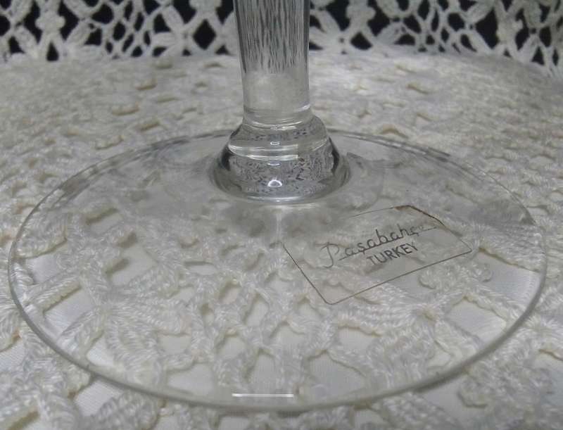 Lovely and unusual vintage Pasabahce crystal glass vase