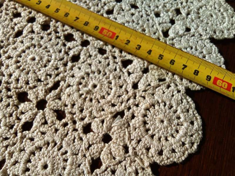 Beautiful large vintage hand crocheted doilie
