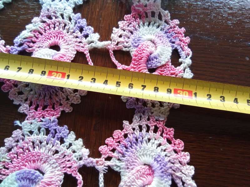 Very happy vintage crocheted tray cloth/doily