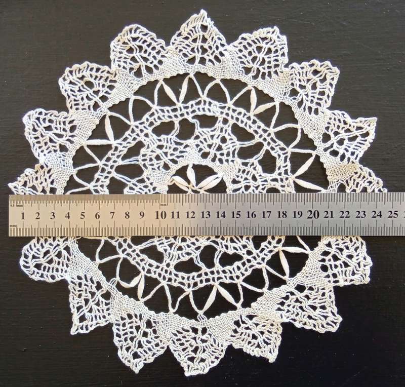 Pretty vintage finely crocheted doily