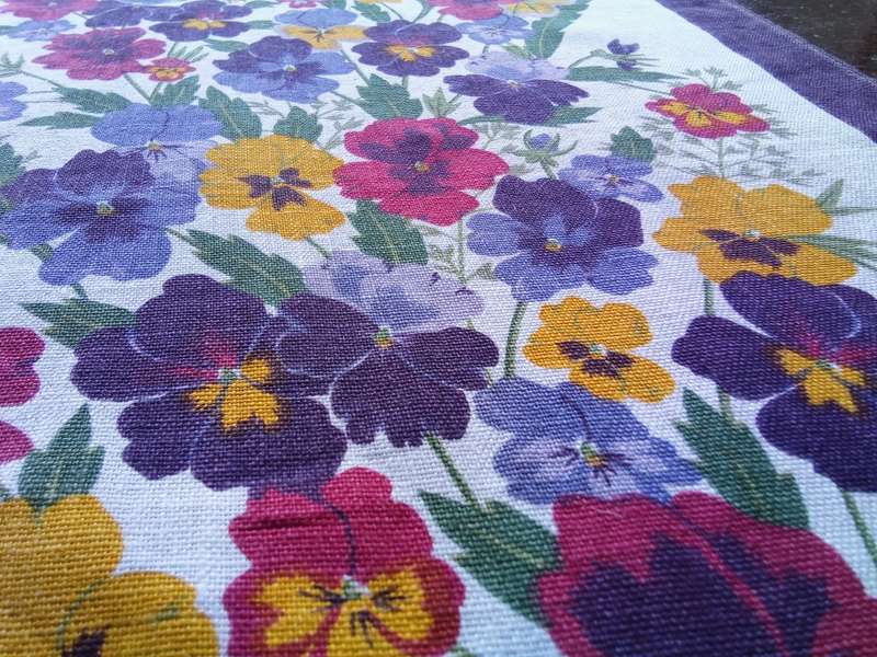 Vintage Irish linen tea towel