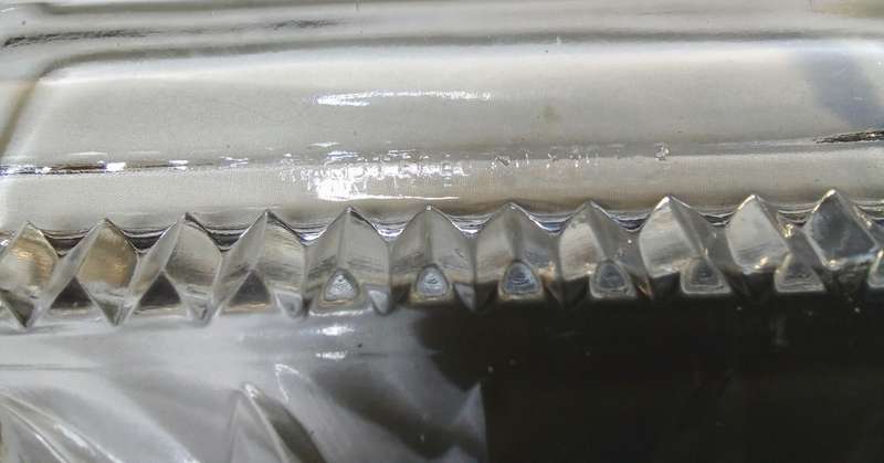 Vintage Czechoslovakian glass tray