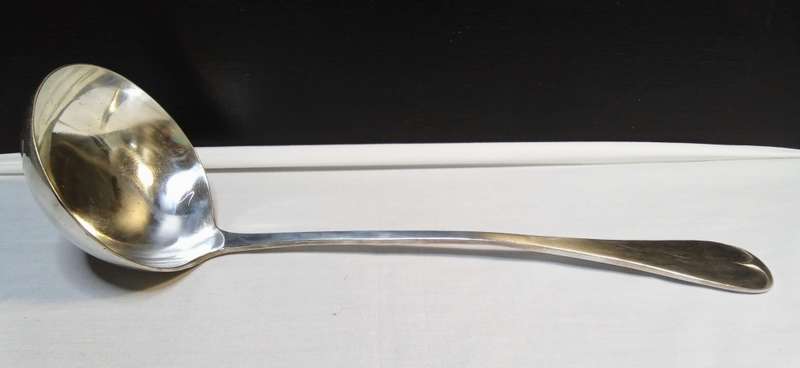 Beautiful Vintage silver plated soup ladle