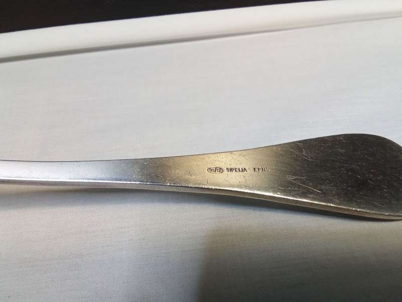 Beautiful Vintage silver plated soup ladle