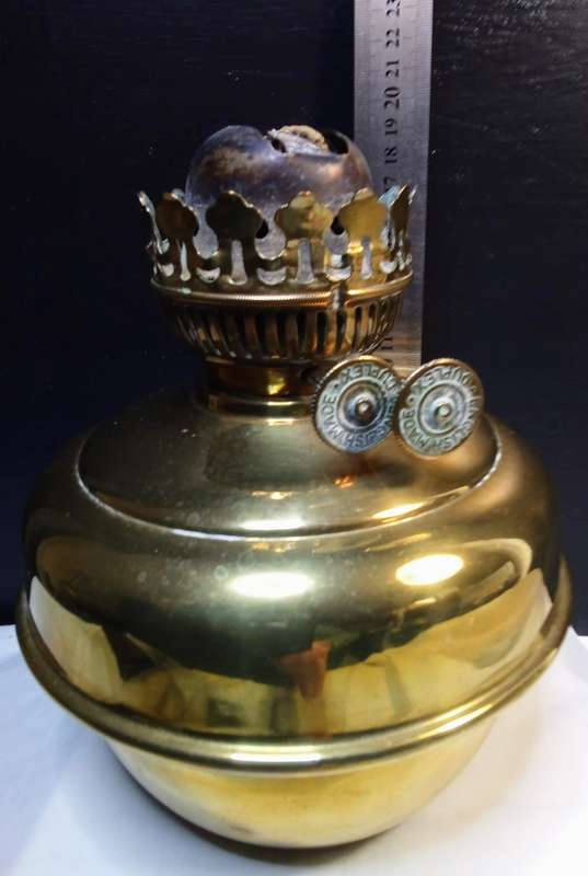 ANTIQUE DUPLEX double wick OIL LAMP