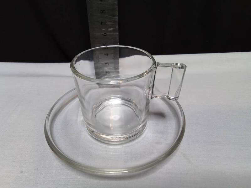 Vintage Clear Glass Eisch Italy 3oz ESPRESSO set in original packaging