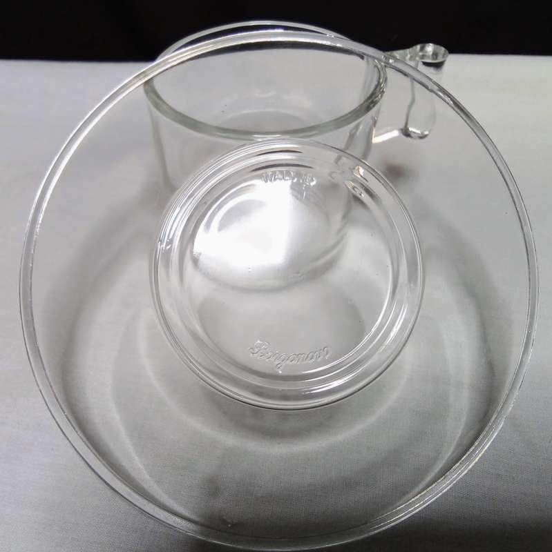Vintage Clear Glass Eisch Italy 3oz ESPRESSO set in original packaging