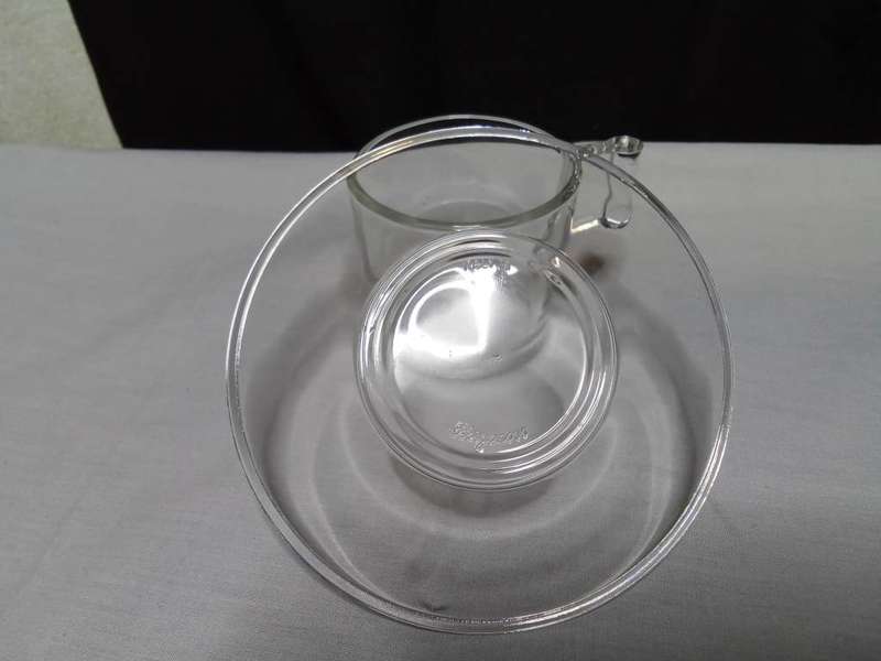 Vintage Clear Glass Eisch Italy 3oz ESPRESSO set in original packaging