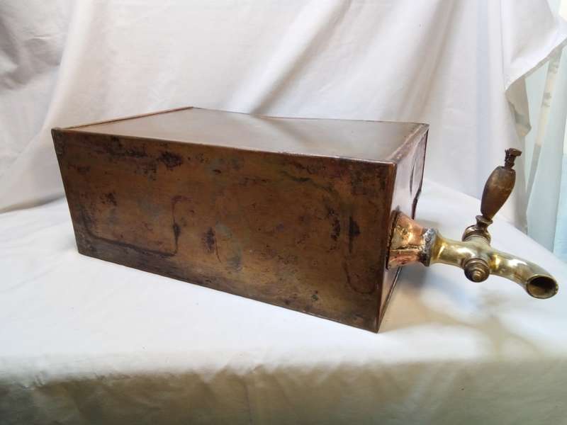 Gorgeous antique copper coal stove urn