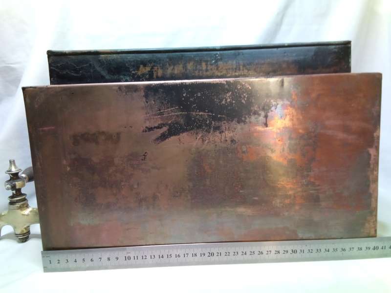 Gorgeous antique copper coal stove urn