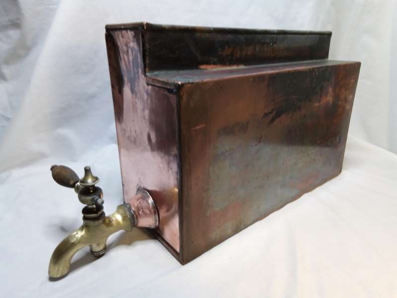 Gorgeous antique copper coal stove urn