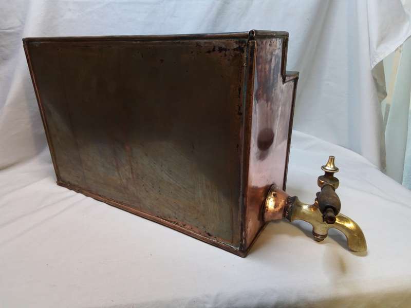 Gorgeous antique copper coal stove urn
