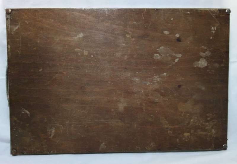 Lovely vintage reverse painted foil art tray