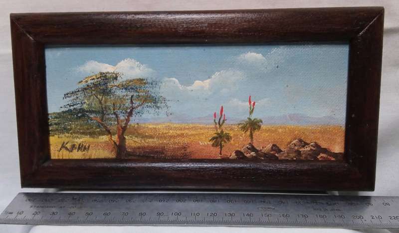 Cute miniature landscape original painting