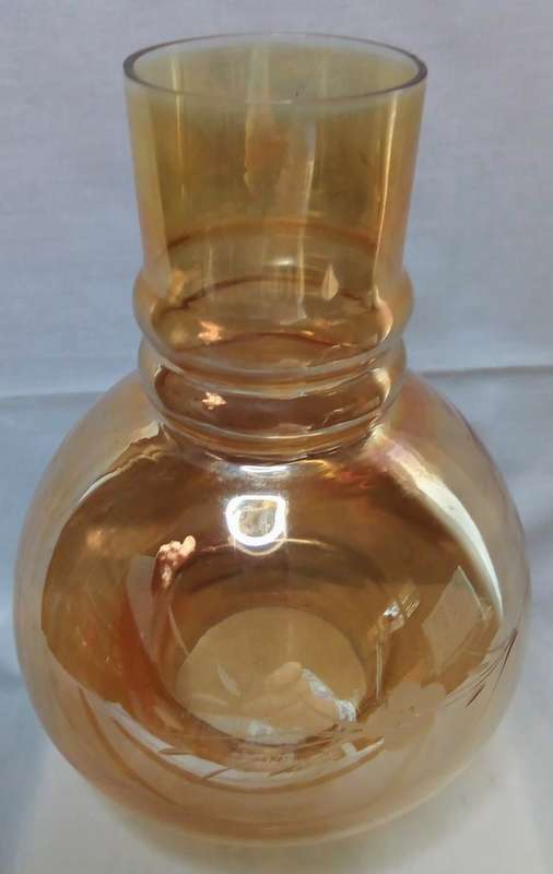 Beautiful vintage amber chimney shade