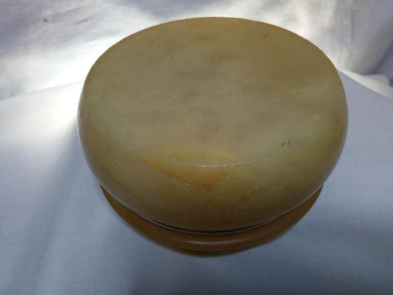 Vintage Italian Alabaster trinket box with hinged lid