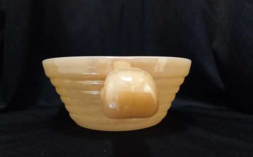 Small Vintage Milk glass Fire King saucepan