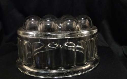 Vintage glass jelly mould in perfect condition